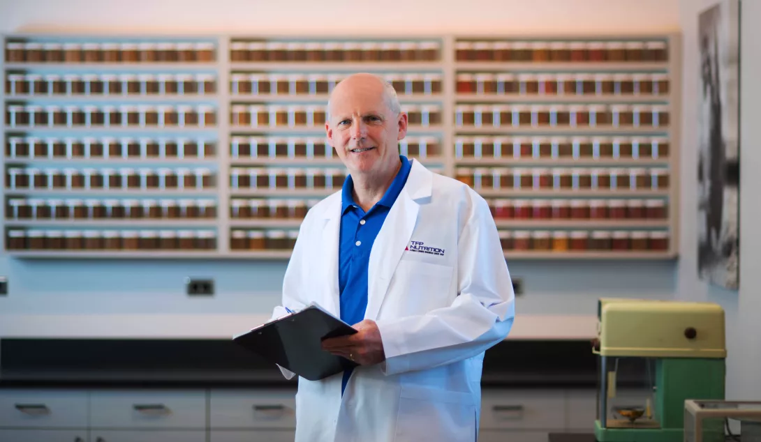 mike compton in lab coat 